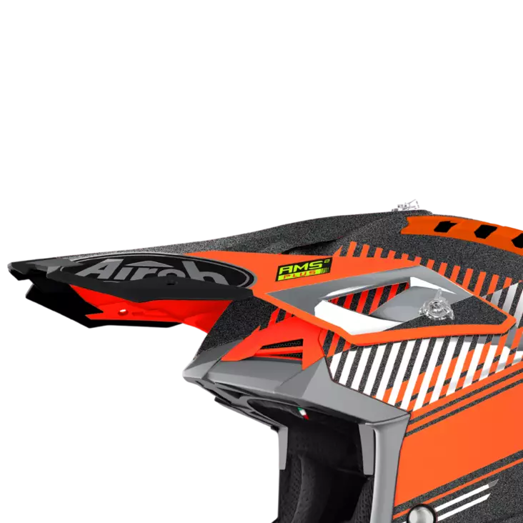 Airoh Aviator 3 Skärm Wave orange krom - Hjälm reservdelar - 57-9-AV3W32F - 1