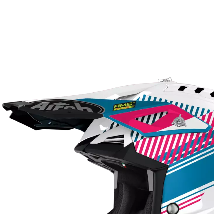 Airoh Aviator 3 Skärm Wave rosa krom - Hjälm reservdelar - 57-9-AV3W54F - 1