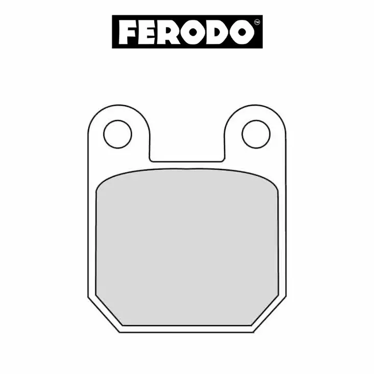 Bromsbelägg FERODO Eco, Fram/Bak: Aprilia, Beta, Caviga, Derbi, Drac, Gilera - Bromsklossar - FRP405EF - 1