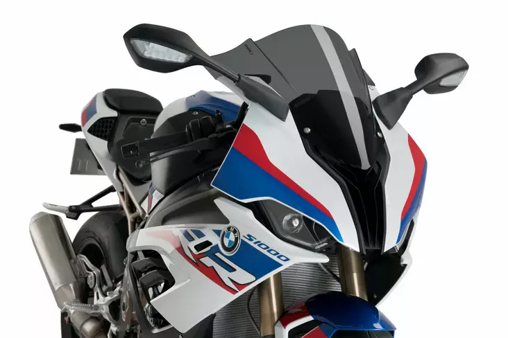 Puig Racing Screen Bmw S1000Rr 19'- C/Dark Smoke - MC Vindrutor - 33-3571F - 1