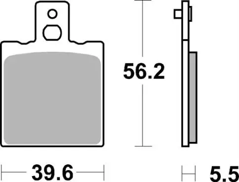 SBS Bromsklossats Ceramic 131HF - MC Bromsbelägg - 23-131HF - 2