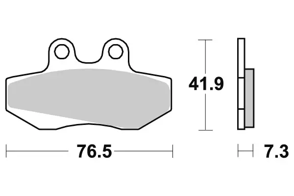 SBS Bromsklossats Ceramic 148HF - MC Bromsbelägg - 23-148HF - 1