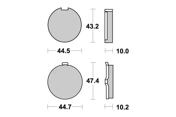 SBS Bromsklossats Ceramic 524HF - MC Bromsbelägg - 23-524HF - 1