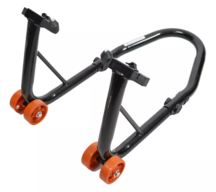 Front stand SMI3035, black color, orange wheels - MC Depå produkter och lyftanordningar - SMI3035-F - 1