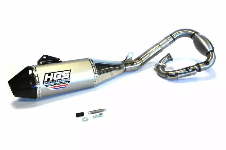 HGS Avgassystem 4T komplett YZ450F 26-.. Carbon end cap - Motocross 4-takt helsystem - 460-YF-426-CCG - 1