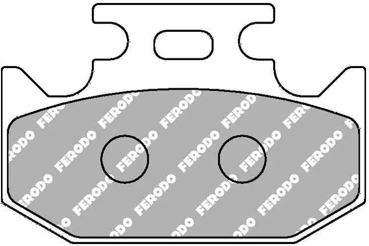 Ferodo brombklossats Sinter Grip MX taakse: Kawasaki, Suzuki, Yamaha (1989->) - MC Bromsbelägg - 236-FDB659SG - 1