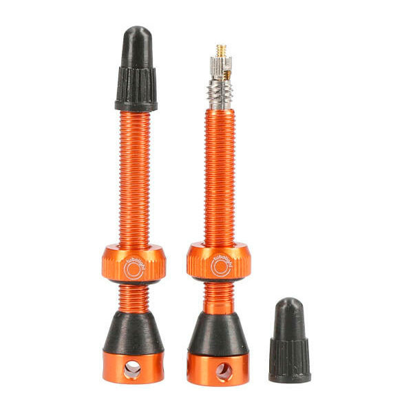 Ventil Insert Tubolight, 50 mm, orange, 1 par - Cykelventiler och -delar - VVRNG - 2