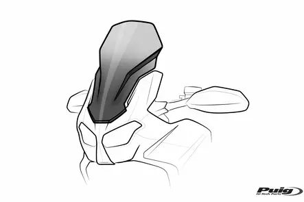 Puig Touring Screen Yamaha Mt-07 Tracer 20' C/Smoke - MC Vindrutor - 33-20434H - 1