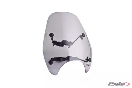 Puig Windshield + Fix Modelo Custom I C/Smoke - MC Vindrutor - 33-0840H - 1