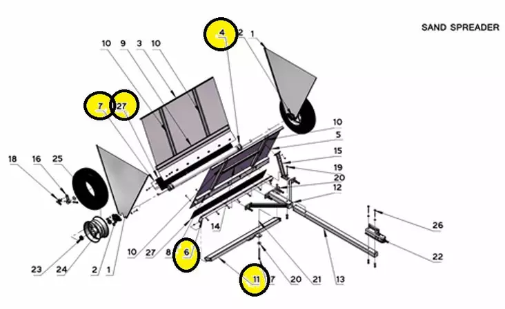 Bronco Gummilist - Arbetsmaskinernas reservdelar - 77-12496-1H - 1