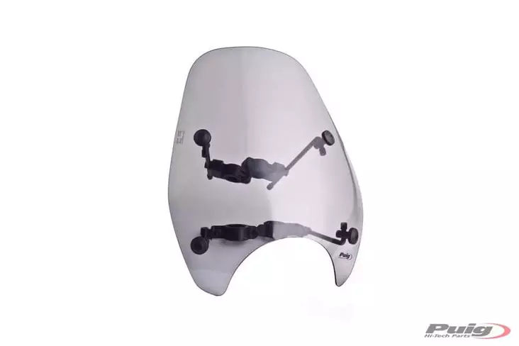 Puig Windshield + Fix Modelo Custom I C/Smoke - MC Vindrutor - 33-0840H - 1