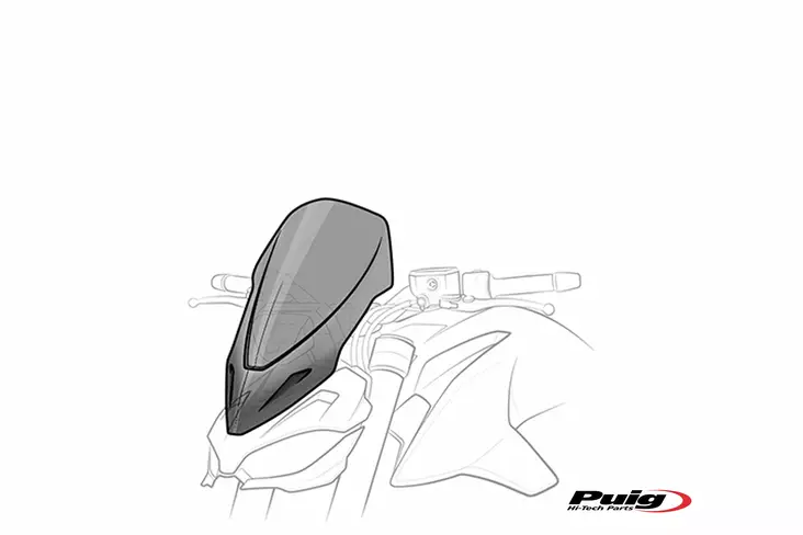 Puig Windshields N.G.Touring Yamaha Mt07 21'- C/Smoke - MC Vindrutor - 33-20619H - 1