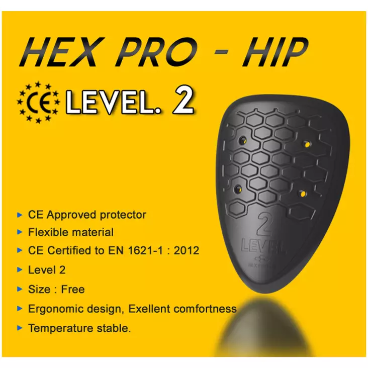 Sweep Hex-Pro hÃ¶ftskydd fÃ¶r mc byxor, CE nivÃ¥ 2 - Armbågsskydd och knäskydd - HEX-PRO-H - 1