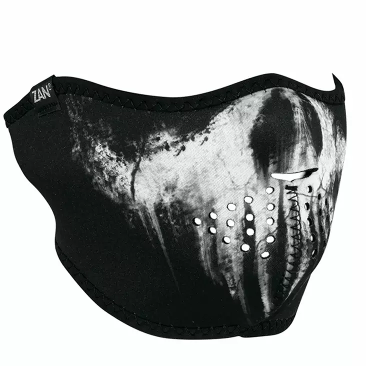 ZanHeadgear neoprenmask, half, Skull Ghost - Hjälmhuvor och balaclavas - WNFM409H - 1