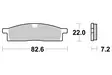 SBS Bromsklossats Racing Sintered 589RSI - MC Bromsbelägg - 23-589RSI - 1