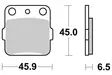SBS Bromsklossats Sintered Offroad 584SI - MC Bromsbelägg - 23-584SI - 1