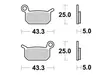 Sbs Bromsklossats Sintered Offroad - Motocross bromsbelägg - 23-794SI - 1