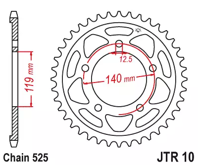 JT Bakdrev JTR10.42ZBK - MC Bakdrev - 274-R10-42ZBK - 1