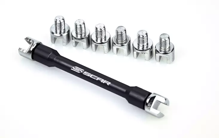 Scar Spoke Wrench kit - contains 5,4mm / 5,6mm / 5,8mm / 6mm / 6,2mm / 6,4mm / 6 - MC Verktyg - 430-SSWK - 1