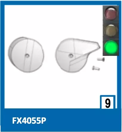 Shark Skwal/D-Skwal visor cover kit - Hjälm reservdelar - FX4055PBLK - 1