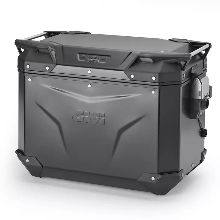 Givi Trekker Outback EVO Black alum. side-case left, 48 ltr, sold without lock - MC Bakväskor - 321-OBKEV48BL - 1