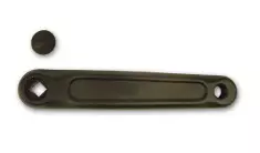 Vevarm vänster 175mm, alu, svart, diamond - Pedalvevar - 60313M - 2