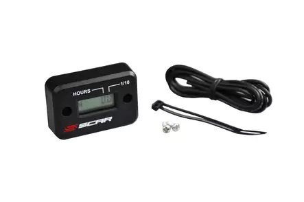 Scar Hour Meter Black color - MC Mätare och klockor - 430-HM - 1