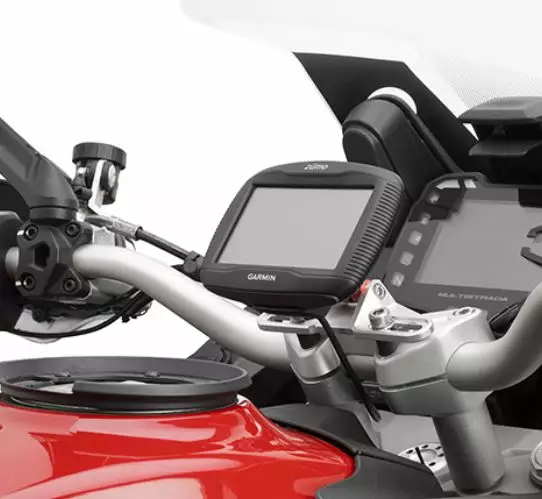 Givi alu & ss hållare för installation av GPS Garmin på S901A & S902A - MC Mobil och tablet tillbehör - 321-SGZ39SM - 1