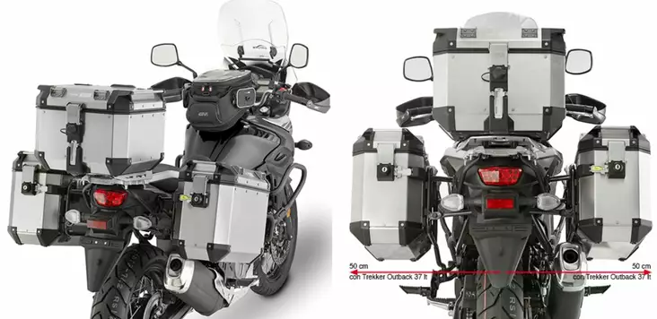 Givi Sidväskhållare för Outback Monokey® väskor DL650 VSTROM 17- - MC Väskhållare - 322-PL3112CAM - 1
