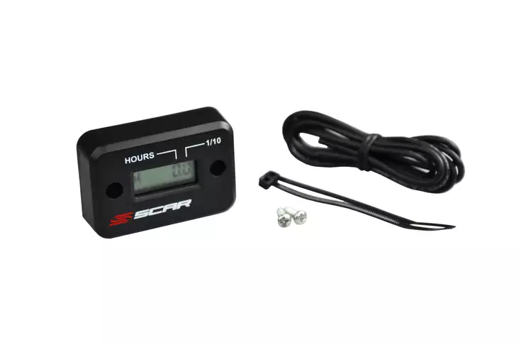 Scar Hour Meter Black color - MC Mätare och klockor - 430-HM - 1