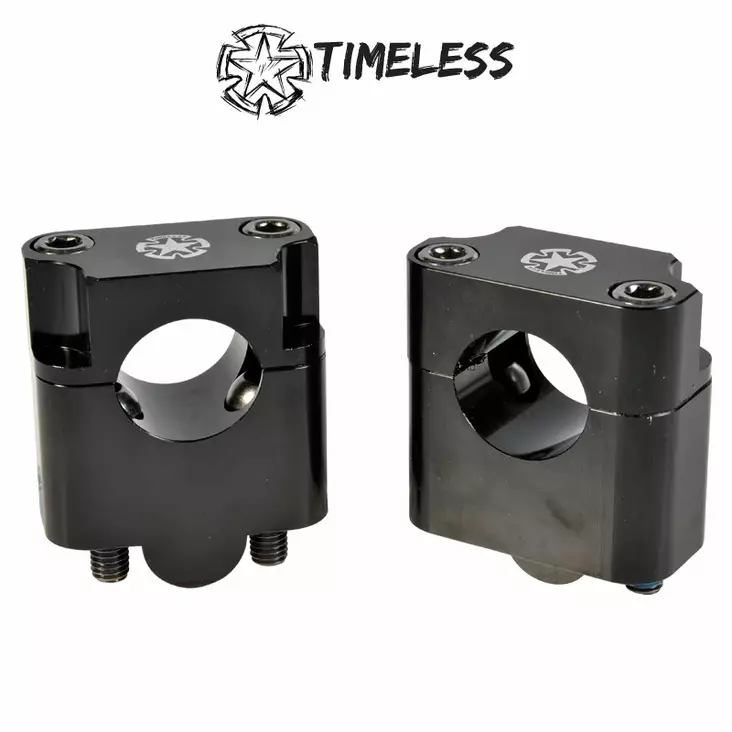 Timeless Styrfästen/Riser, 22mm->28,6mm +35mm, svart - MC Styren tillbehör - 306-71540M - 1