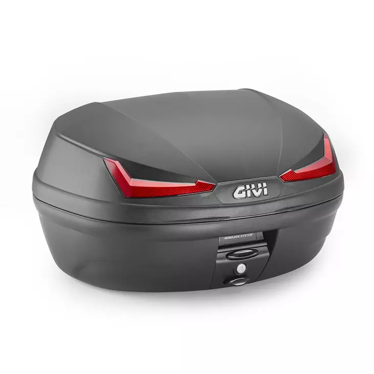 Givi Black Monolock Topcase 45Lt Red Reflect. - MC Bakväskor - 322-E455N - 1