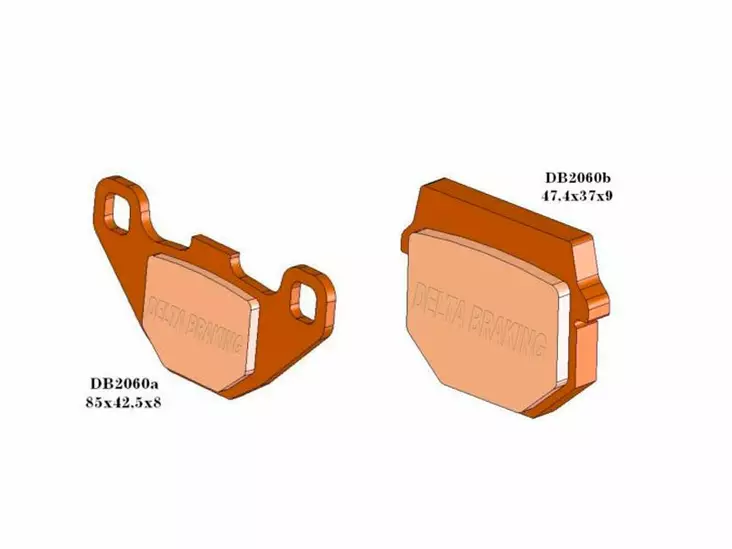 Bromsbelägg MP offroad sintret: Derbi, Kawasaki, Suzuki, TM - Bromsklossar - DB2060ORN - 1