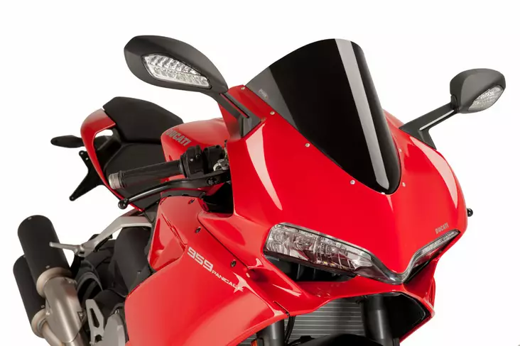 Puig Vindskydd Racing Ducati 959-1299 Panigale, svart - MC Vindrutor - 33-7621N - 1