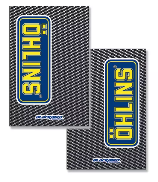 Blackbird Gaffeldekaler Carbon Öhlins - Motocross framgaffel dekaler - 381-5015O - 1