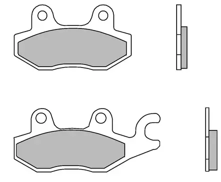 Brembo Bromsbelägg Bak Sintrad Road 07YA22SP - MC Bromsbelägg - 231-YA22SP - 2