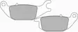Ferodo brombklossats Platinum, taakse: Honda CBR125R/XL125, Yamaha YZF-R15 - MC Bromsbelägg - 236-FDB2143P - 1