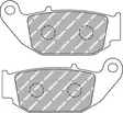 Ferodo brombklossats Platinum taakse: Honda CBR 125R, CRF 250 M, Suzuki GSX-R 12 - MC Bromsbelägg - 236-FDB2275P - 1