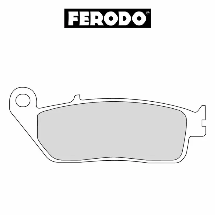 Bromsbelägg FERODO Platinum, Fram/Bak: Honda, Peugeot, Suzuki, Triumph - MC Bromsbelägg - FDB570P - 1