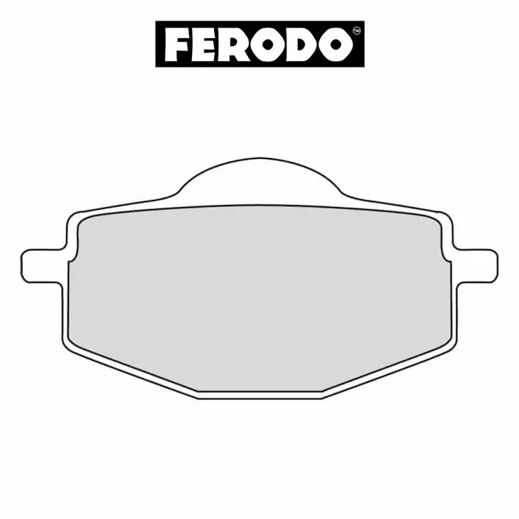 Bromsbelägg FERODO Platinum, Fram/Bak: Yamaha, CF Moto - MC Bromsbelägg - FDB383P - 1