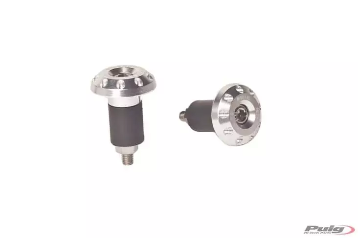 Puig Bar Ends Aluminium Race Universal C/Silver - MC styren - 33-6222P - 0