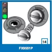 Shark Openline chin part mounting kit - Hjälm reservdelar - FX9551P - 1