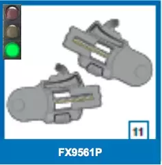 Shark Openline visor base plate kit - Hjälm reservdelar - FX9561P - 1