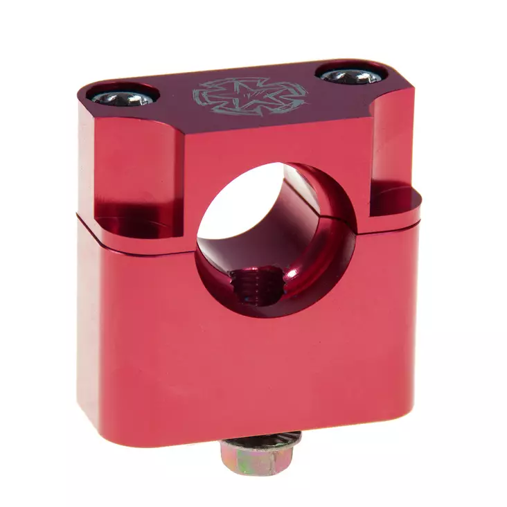 Timeless Styrfästen, Röd, 22mm, M10, Monkey Type / Pitbike - MC Styren tillbehör - 306-71541P - 1