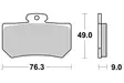 SBS Bromsklossats Carbon Tech Bak 720RQ - MC Bromsbelägg - 23-720RQ - 1