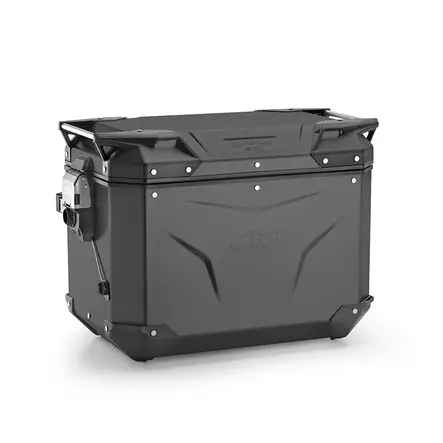 Givi Trekker Outback EVO Black alum. side-case right, 48 ltr, sold without lock - MC Bakväskor - 321-OBKEV48BR - 1