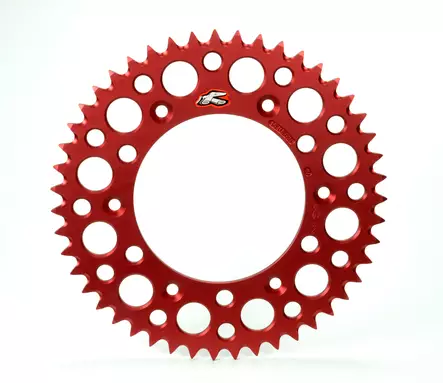 Renthal Bakdrev CR 84-07 CRF 02- 48t GR Röd - Motocross bakdrev - 455-154U-520-48GRR - 1