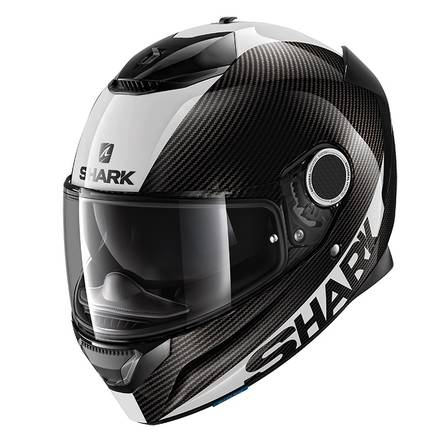 Motorcykelhjälm Shark Spartan Carbon Skin 1.2, vit/carbon - MC integralhjälmar - HE3400EDWS - 1