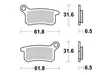 SBS Bromsklossats Carbon Silver 783CS - MC Bromsbelägg - 23-783CS - 1