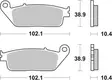 SBS Bromsklossats Maxi Sinter 181MS - MC Bromsbelägg - 23-181MS - 2